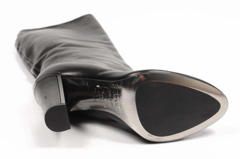 Stivale alto da donna Sebastian Milano S4588 VACCHETTA NAPPA NERO
