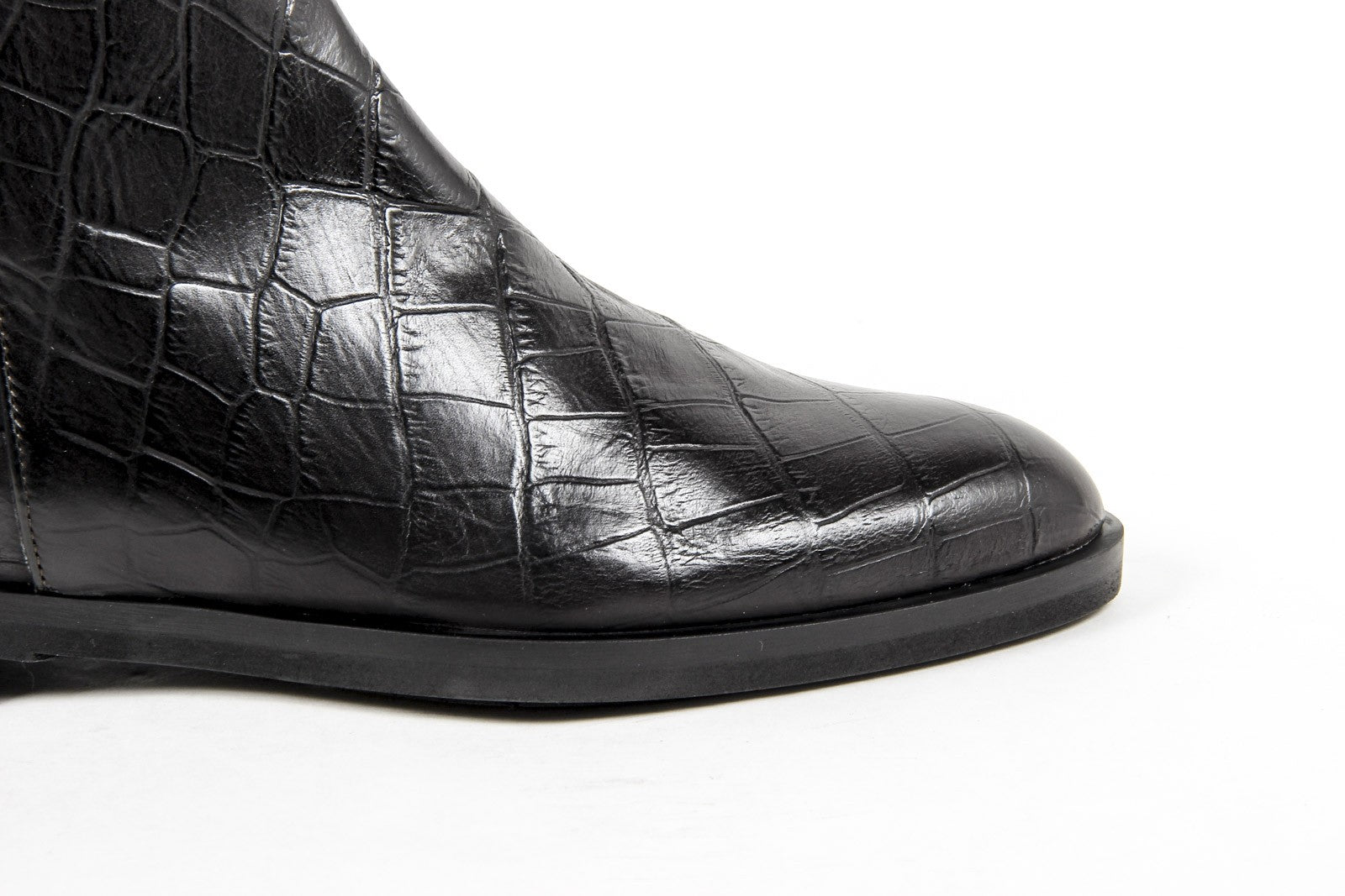 V 1969 Italia Womens Ankle Boot B1993 VIT. COCCO NERO