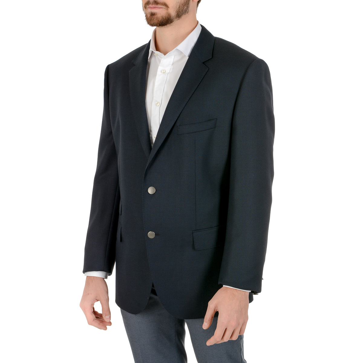 Giacca da uomo Hugo Boss a maniche lunghe blu scuro JET