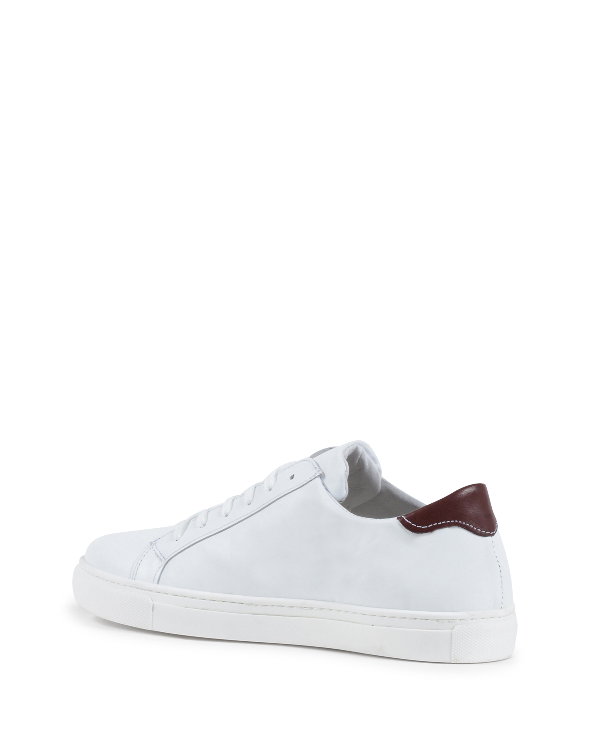 Sneaker Uomo 19V69 Italia Bianco Bordeaux 035 VITELLO BIANCO BORDEAUX