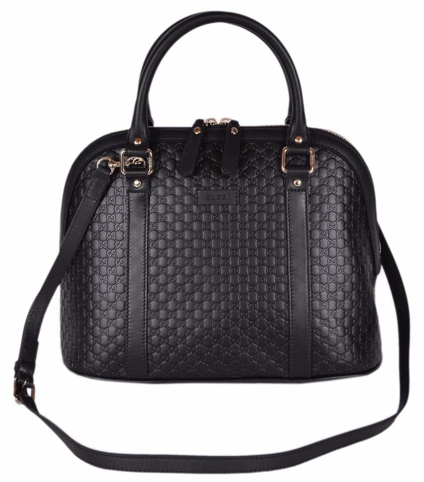 Borsa Gucci Guccissima Dome in pelle nera
