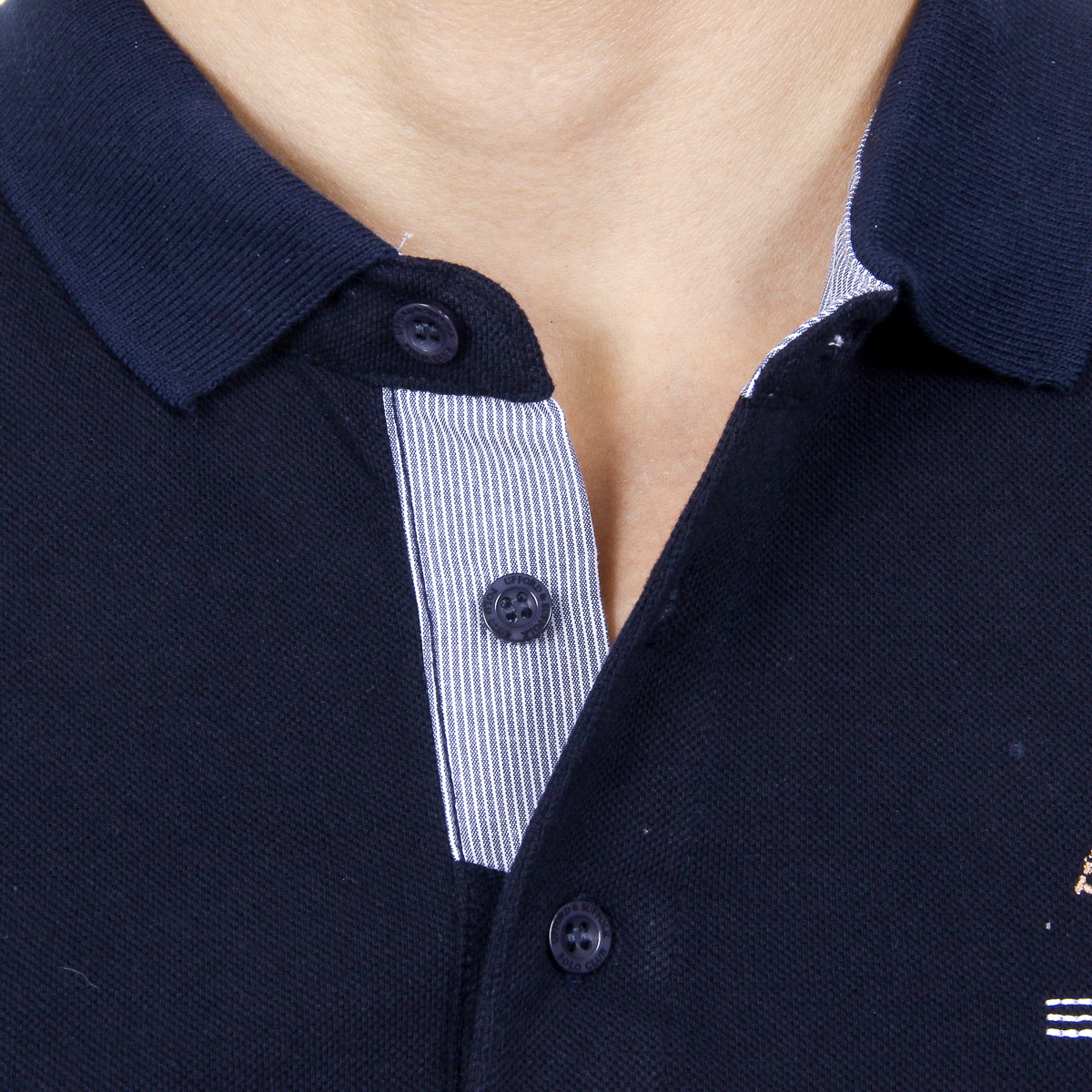 Polo da uomo a maniche corte Ufford & Suffolk Polo Club US025 BLU NAVY