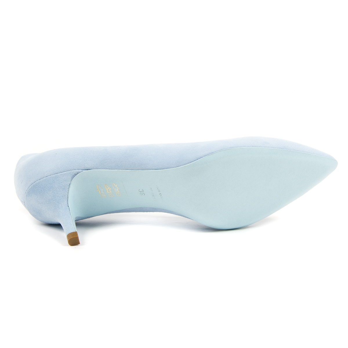 V 1969 Italia Scarpe da donna con tacco azzurro DESY