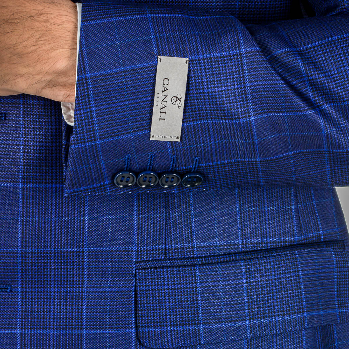 Canali Abito Uomo Maniche Lunghe Blu Impeccabile