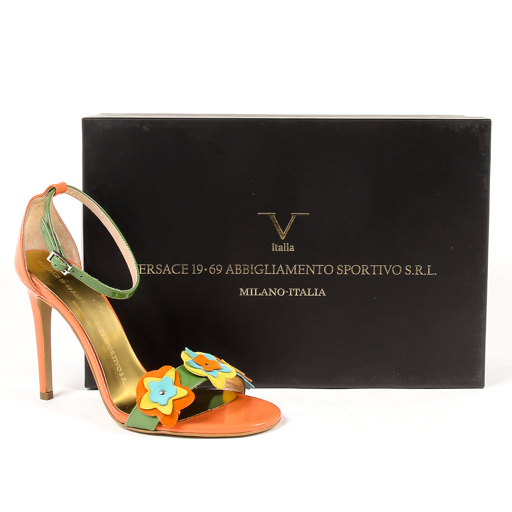 V 1969 Italia Sandalo con cinturino alla caviglia da donna Multicolor CATALINA