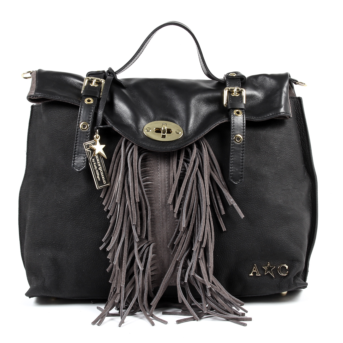 Borsa a mano da donna Andrew Charles nera LUCY