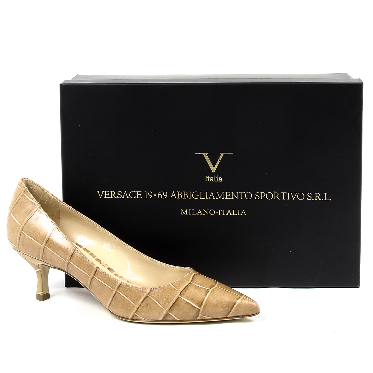 V 1969 Italia Womens Pump Beige ASIA
