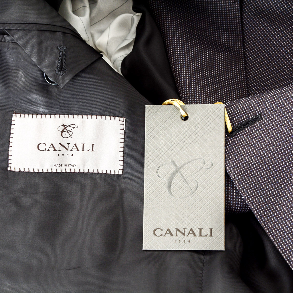 Abito da uomo Canali maniche lunghe grigio scuro