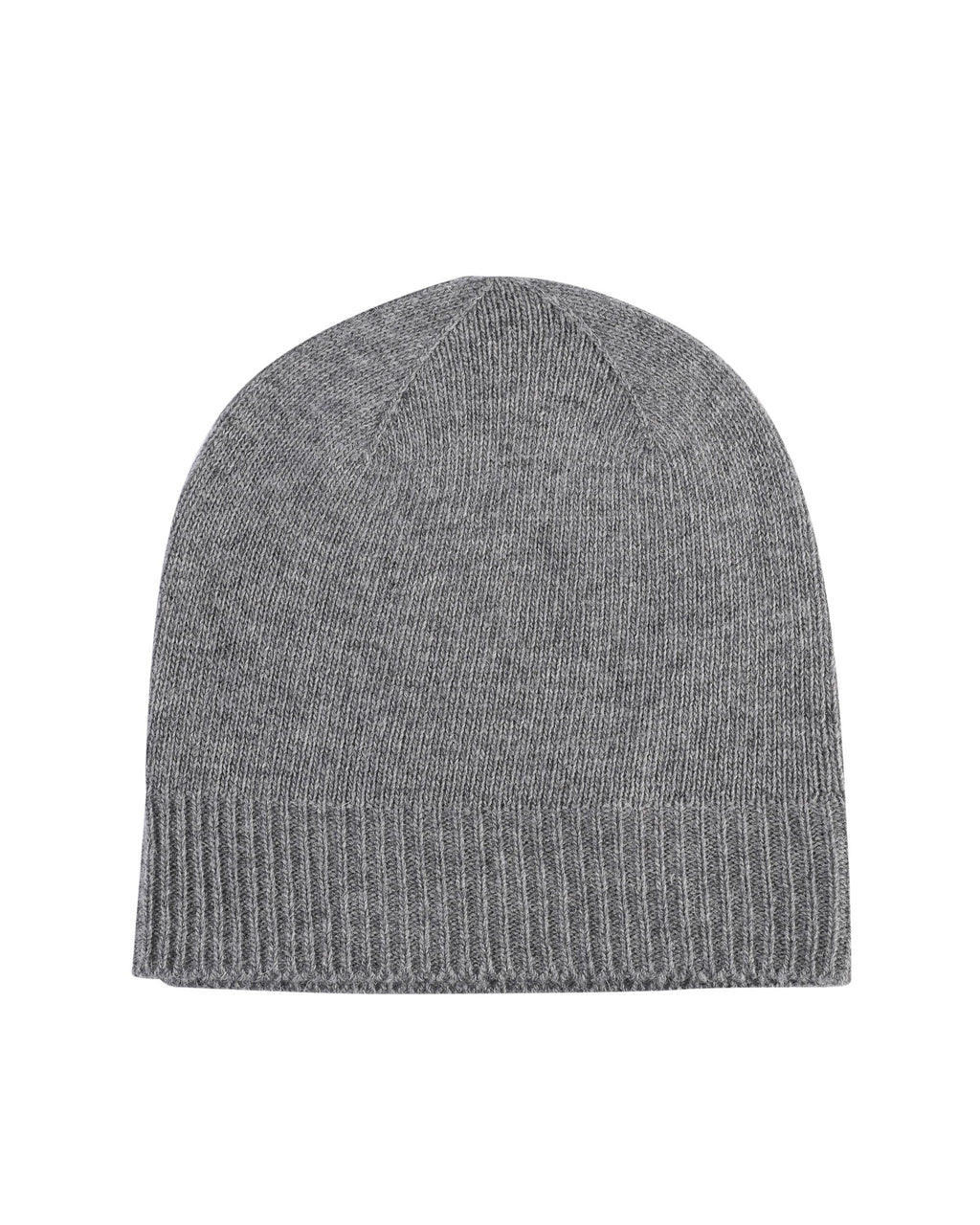 Berretto in maglia semplice da donna in cashmere Crown of Edinburgh COE 0046 SMOG