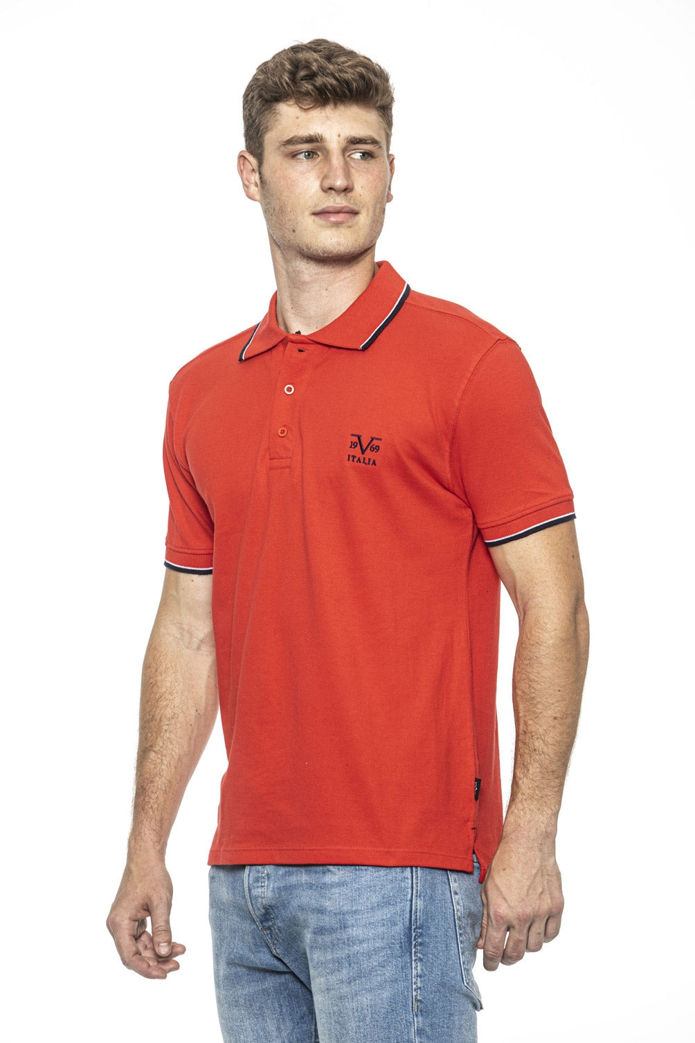 19V69 Italia Polo Uomo Rosso COSTINA ROSSO