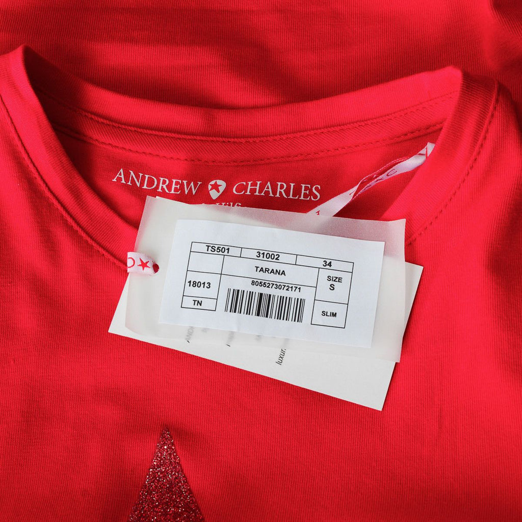 Andrew Charles By Andy Hilfiger T-shirt da donna TS501 03 1002 TARANA RED S8