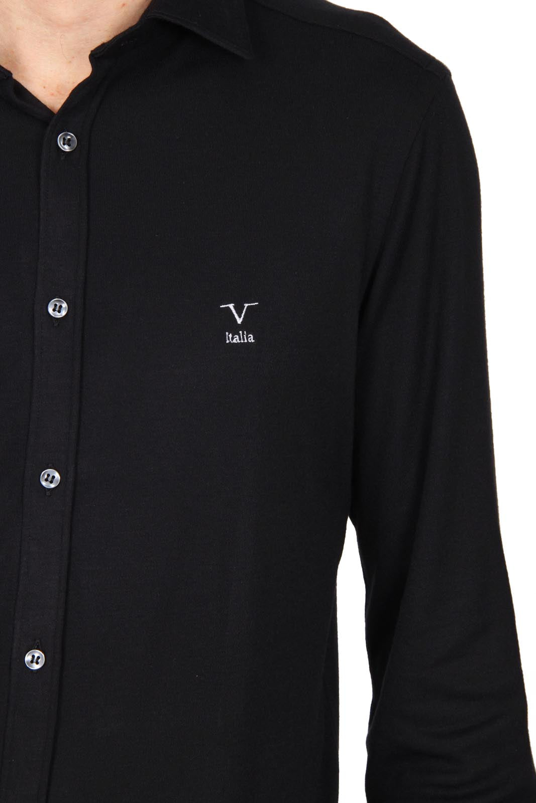 V 1969 Italia maglia a maniche lunghe da uomo Paris Jersey Nero