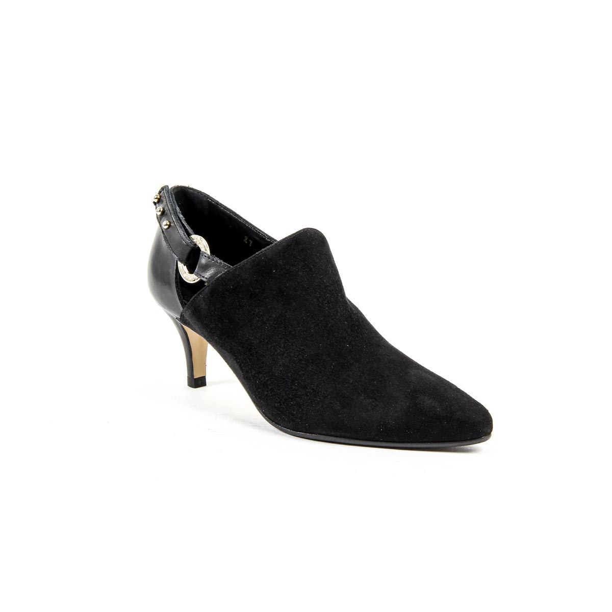 Scarpa con tacco da donna V 1969 Italia KATE CAMOSCIO NERO