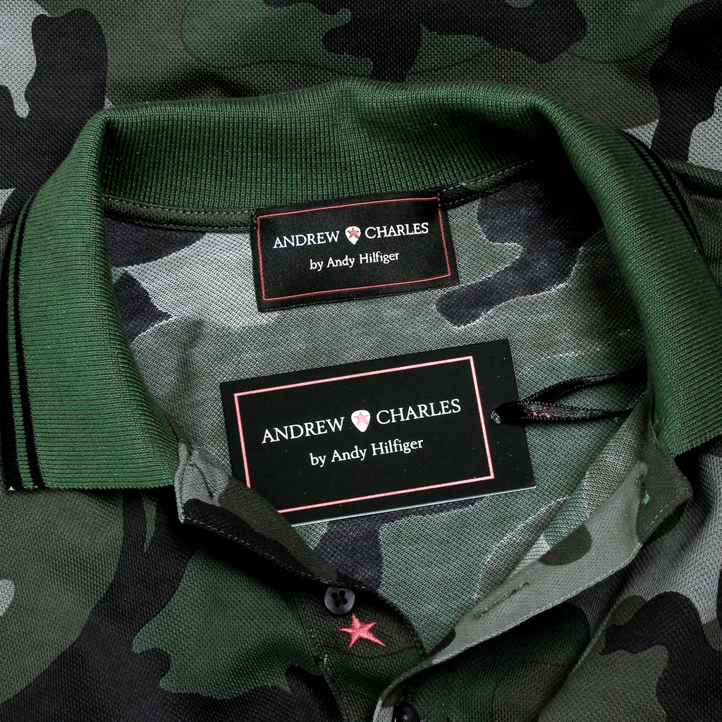 Andrew Charles Polo da uomo a maniche corte multicolore STEVE