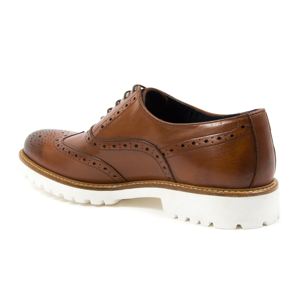 Andrew Charles Scarpe Brogue da uomo marroni LUIS