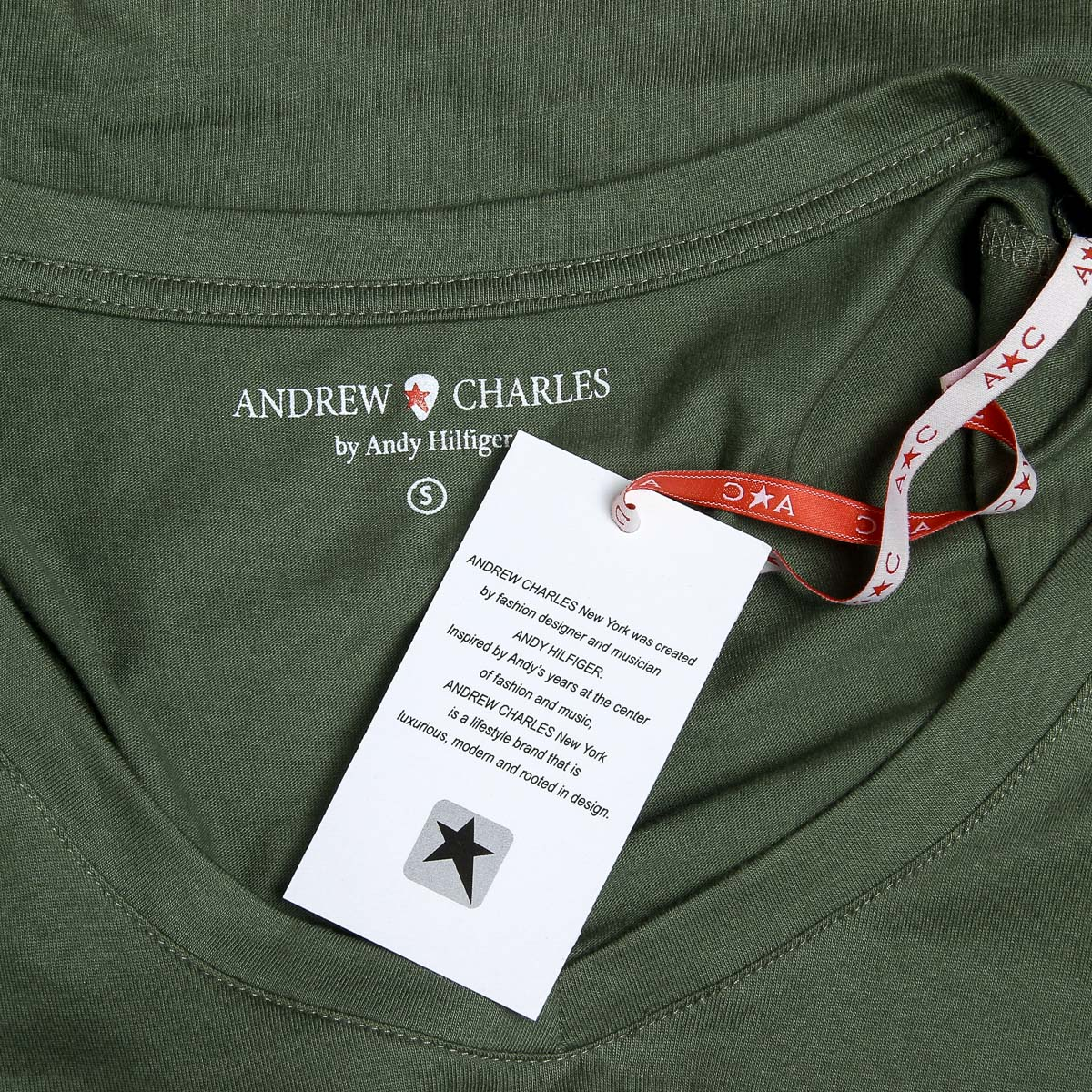 Andrew Charles T-shirt da donna a maniche corte con scollo a V verde TAPIWA
