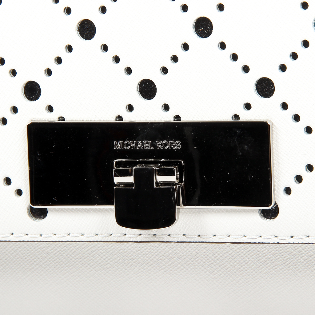 Borsa a mano da donna Michael Kors VIOLET 35S7SV1S2L BIANCO OTTICO