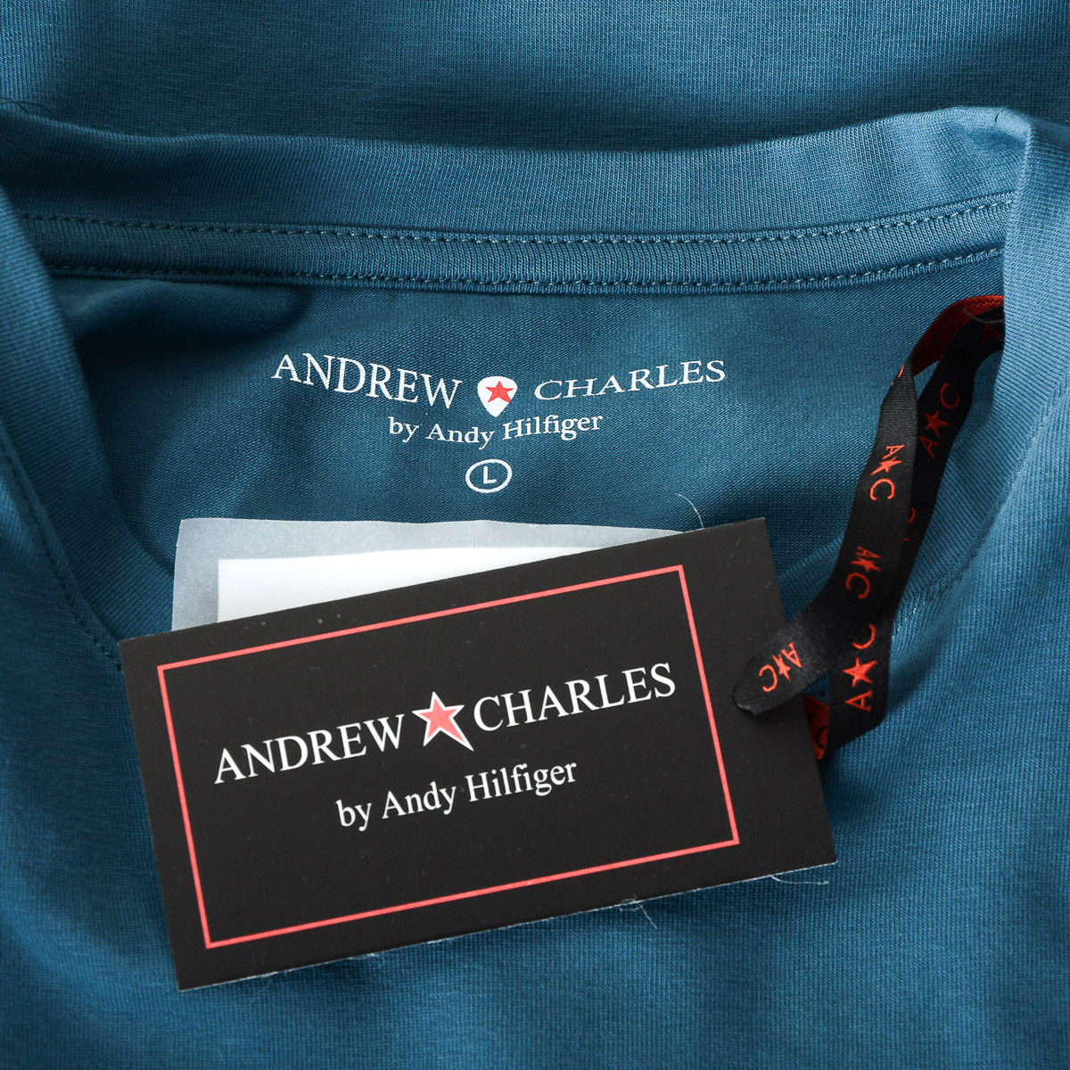 Andrew Charles T-shirt da uomo a maniche corte con scollo rotondo verde KEITA