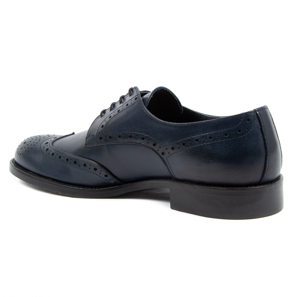 V 1969 Italia Scarpa Brogue da Uomo Blu VERNON