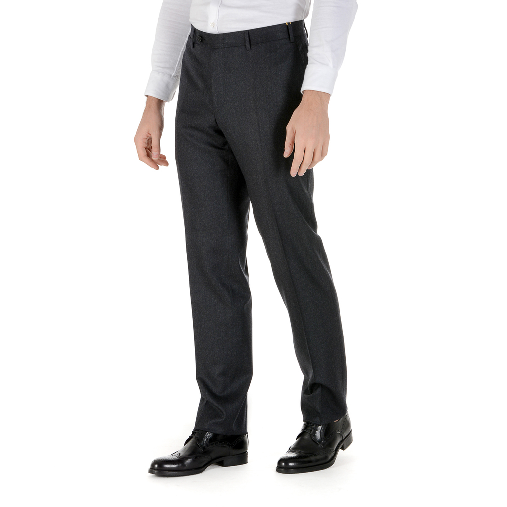 Pantaloni da uomo Canali grigio scuro