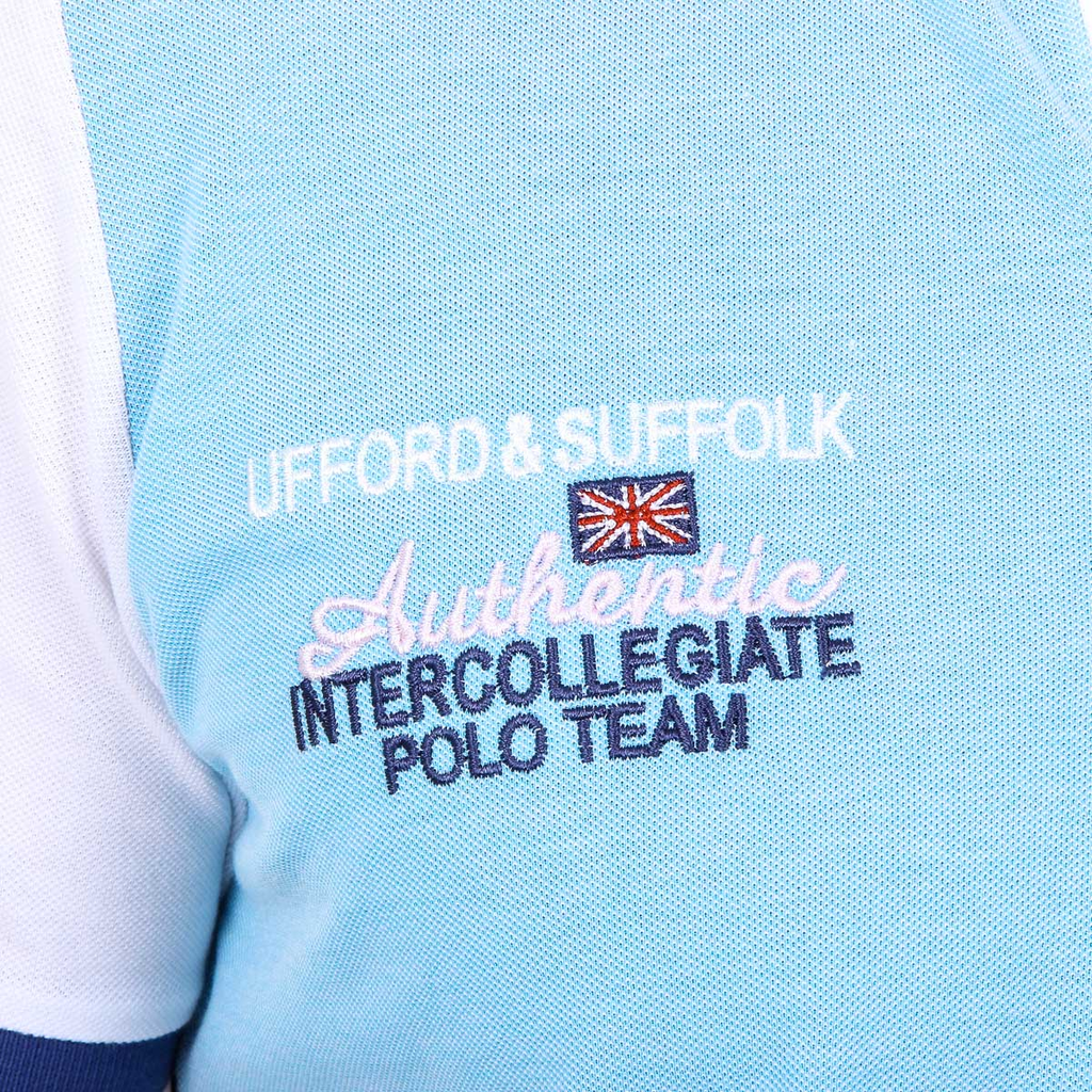 Polo da uomo a maniche corte Ufford & Suffolk Polo Club US009 TURCHESE
