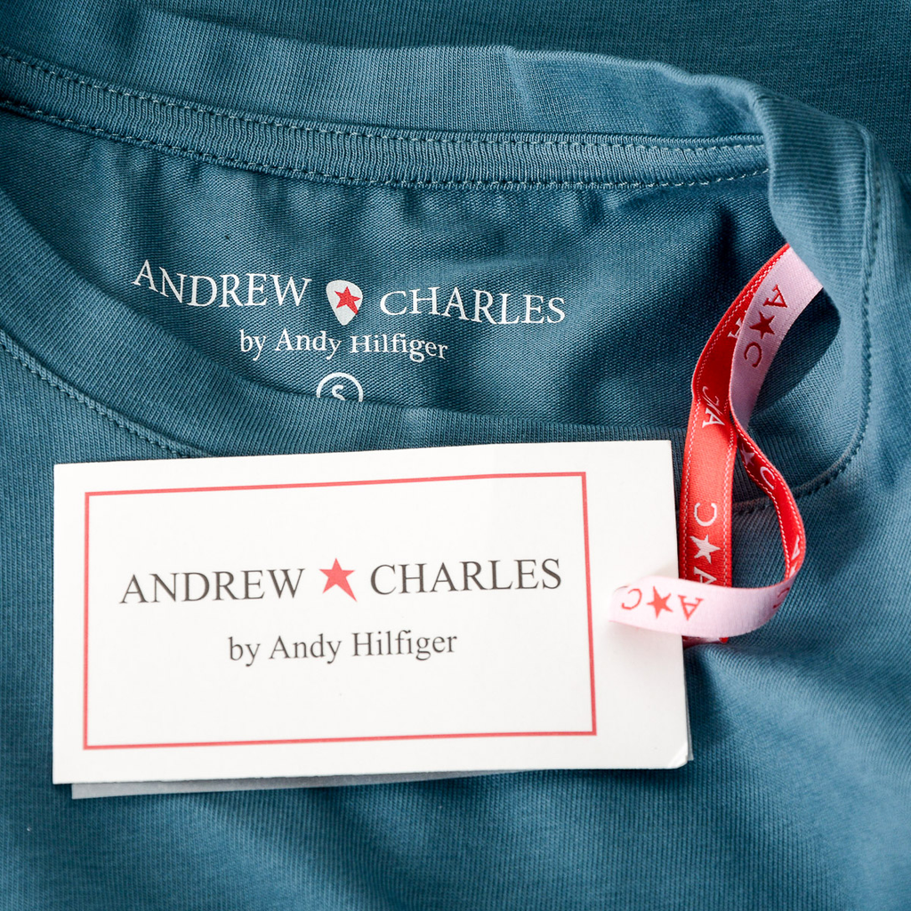 Andrew Charles T-shirt da donna a maniche corte con scollo rotondo verde TARANA