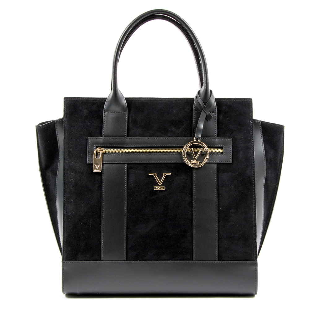 V 1969 Italia Borsa da donna nera in tela