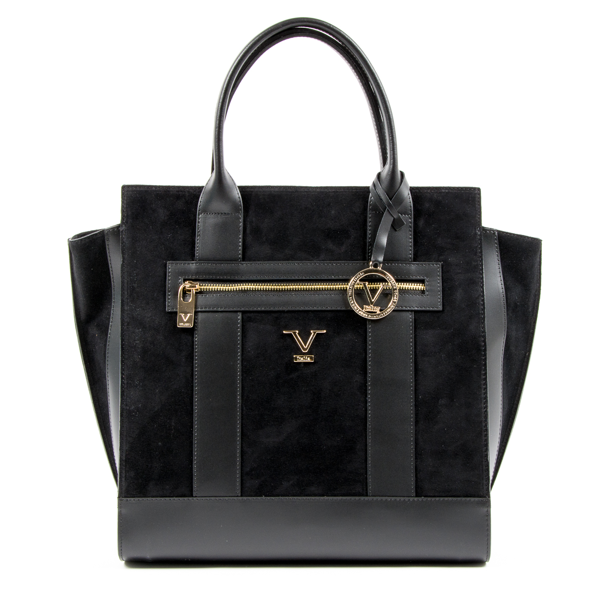V 1969 Italia Borsa da donna nera in tela