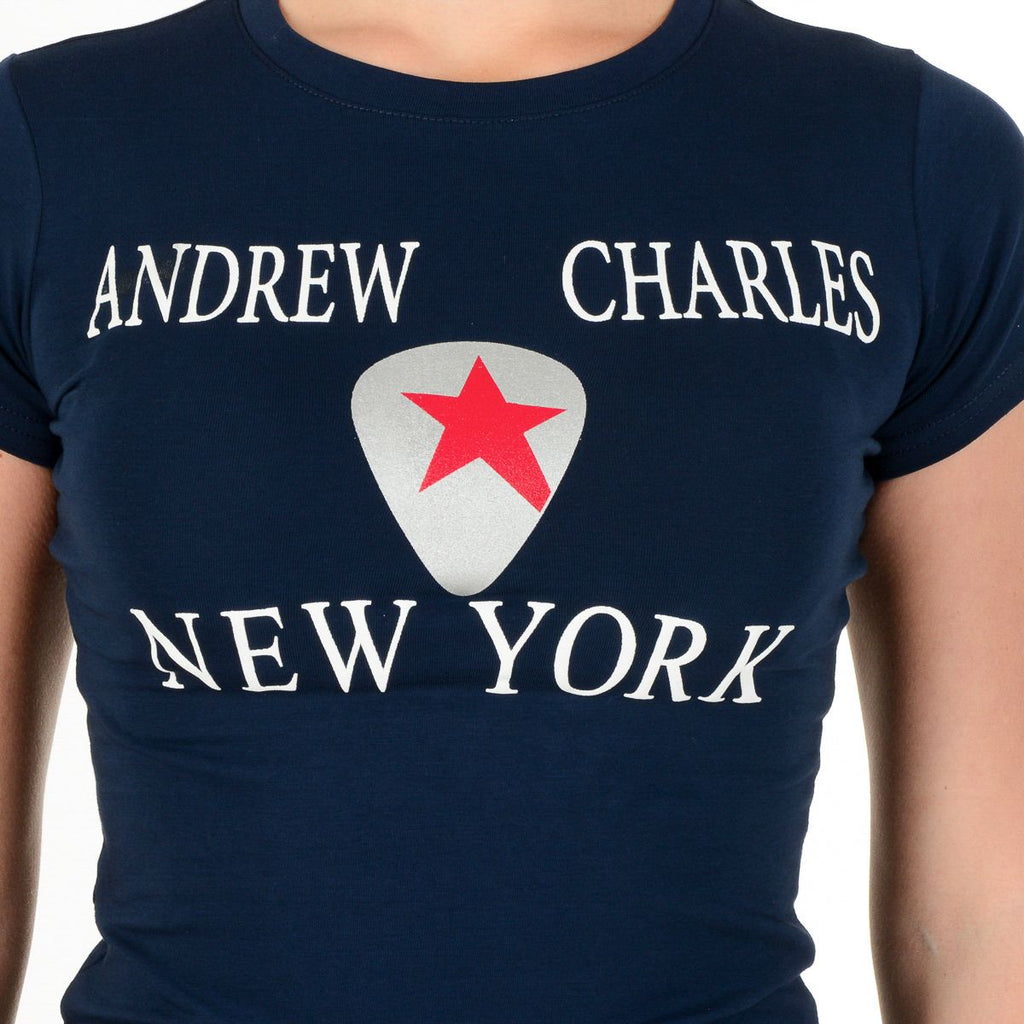 Andrew Charles By Andy Hilfiger T-shirt da donna TS501 03 1002 TARANA NAVY S14
