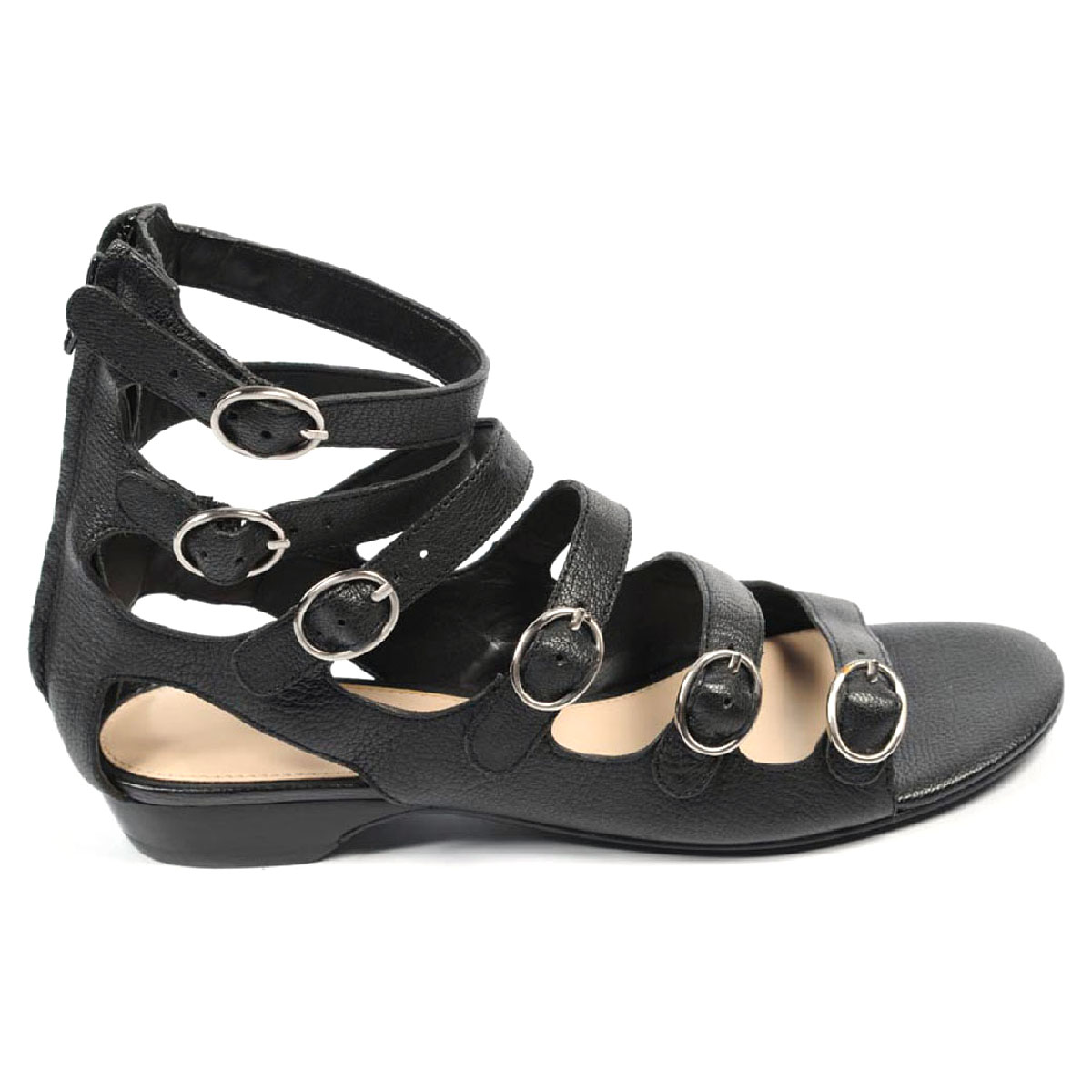 Sandalo gladiatore da donna Nine West NWUSMAN NERO