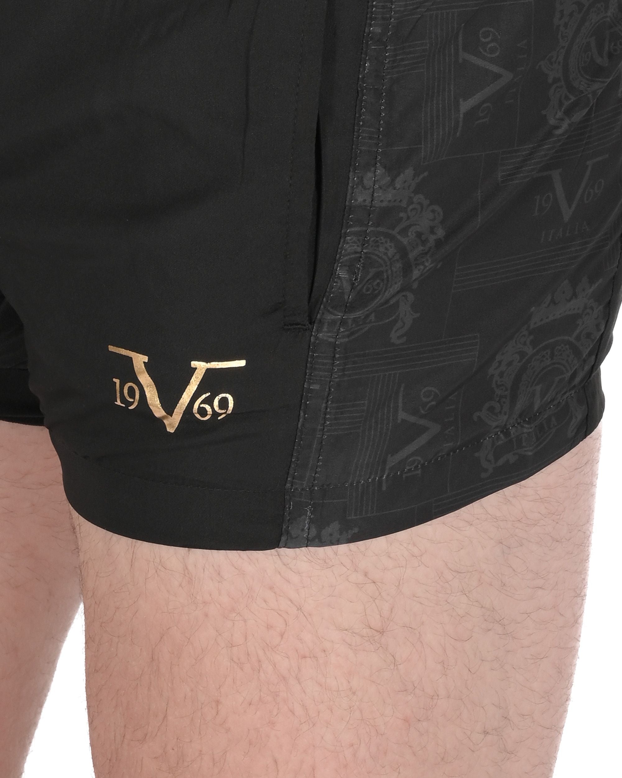 19V69 Italia Costume da bagno da uomo VSC1MBS03 NERO