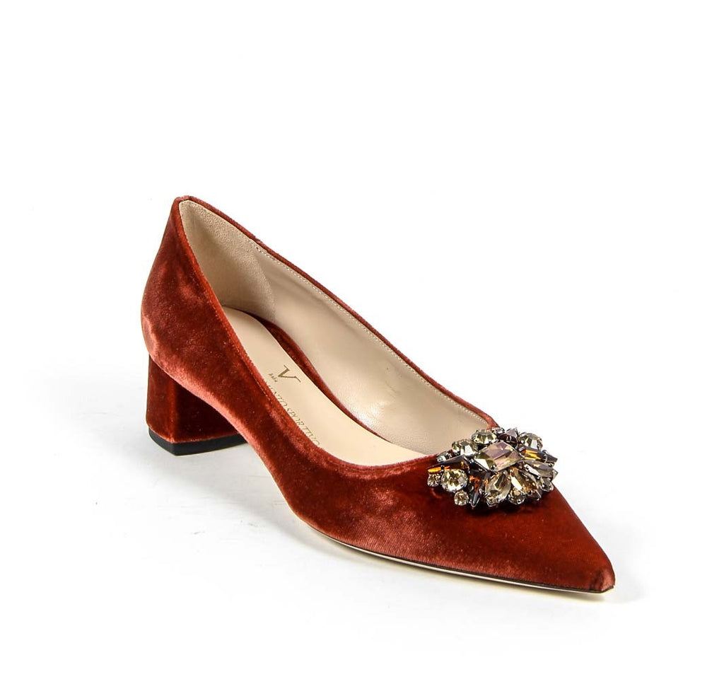 Décolleté da donna 19V69 Italia 3110276 VELLUTO ROSSO