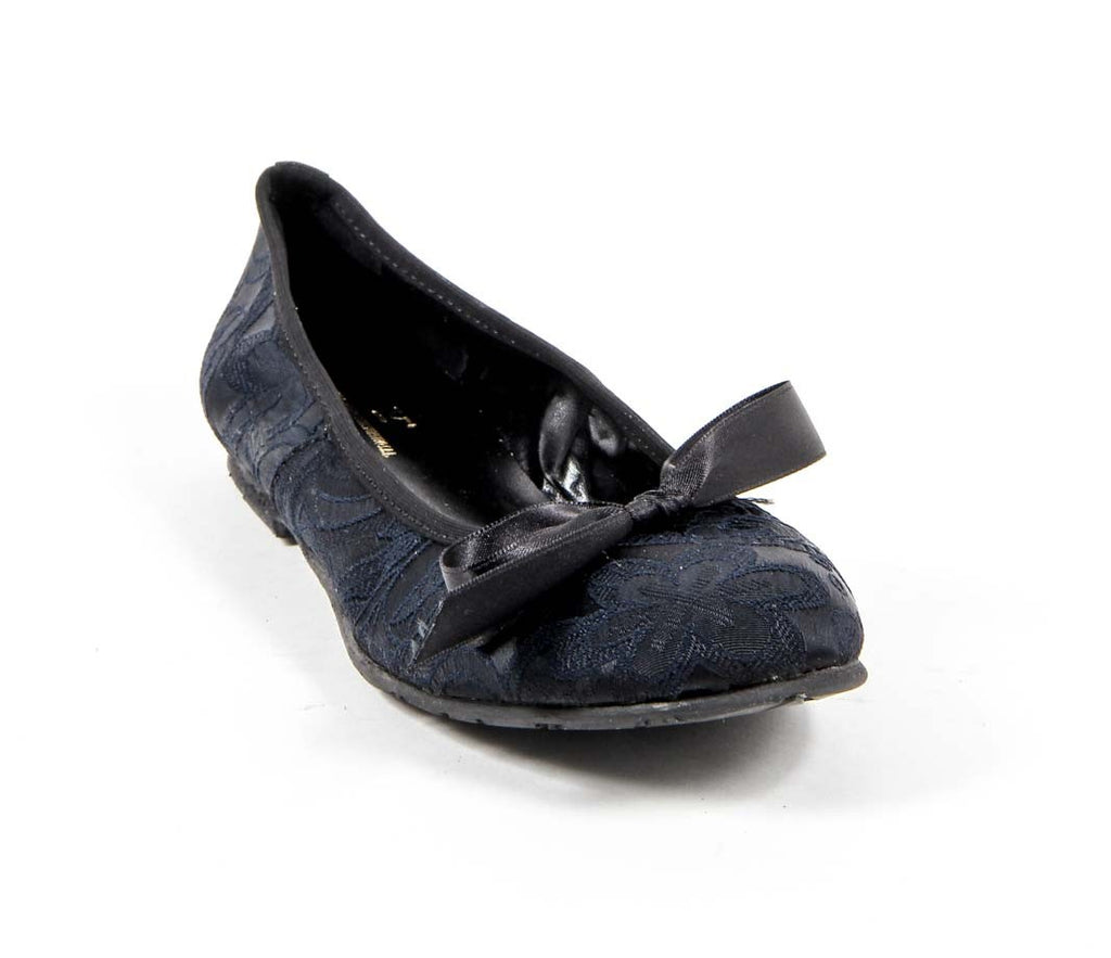V 1969 Italia Ballerina da donna E08 TESSUTO BLU