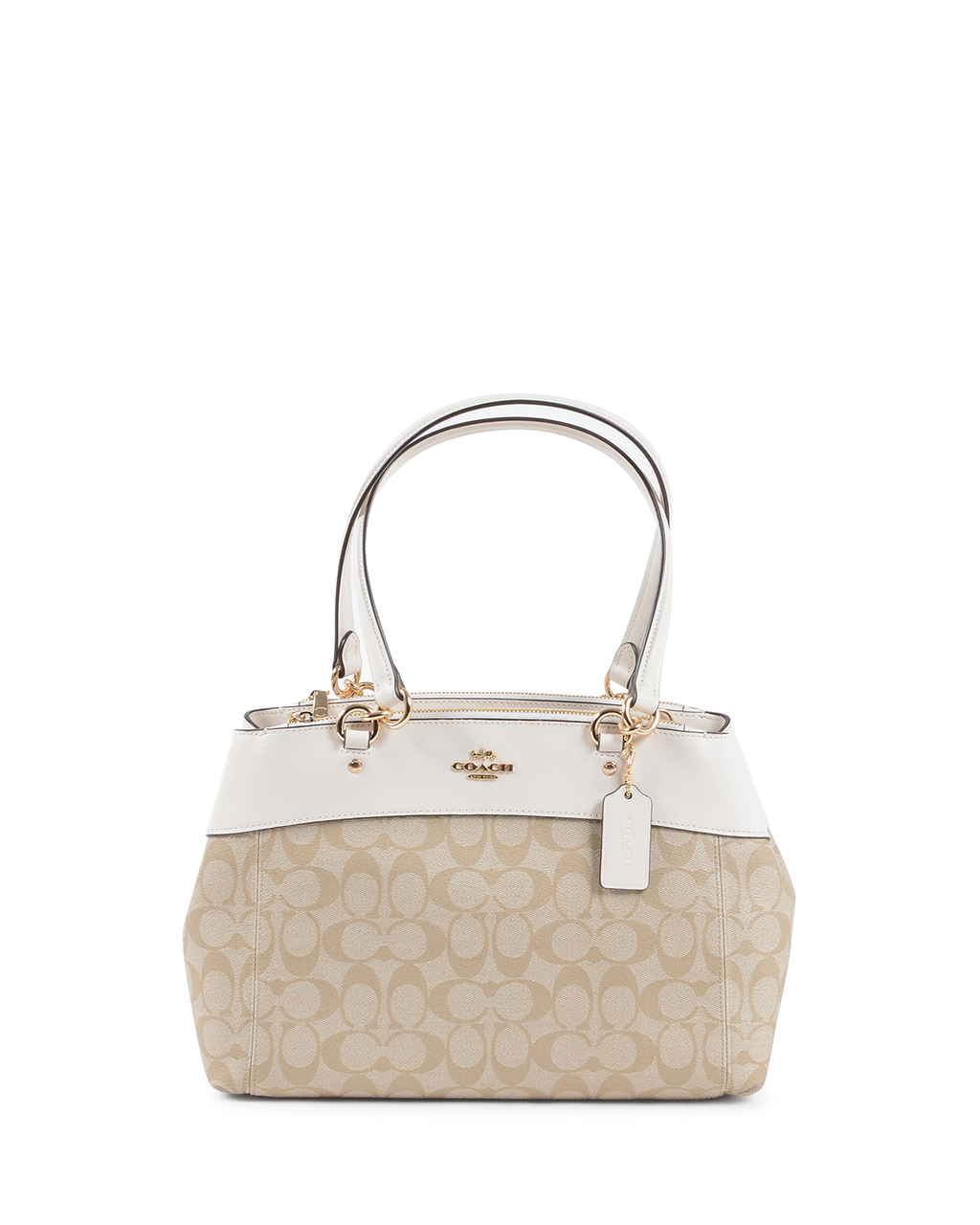 Borsa a mano da donna Coach Beige Bianco F25396 CHALK
