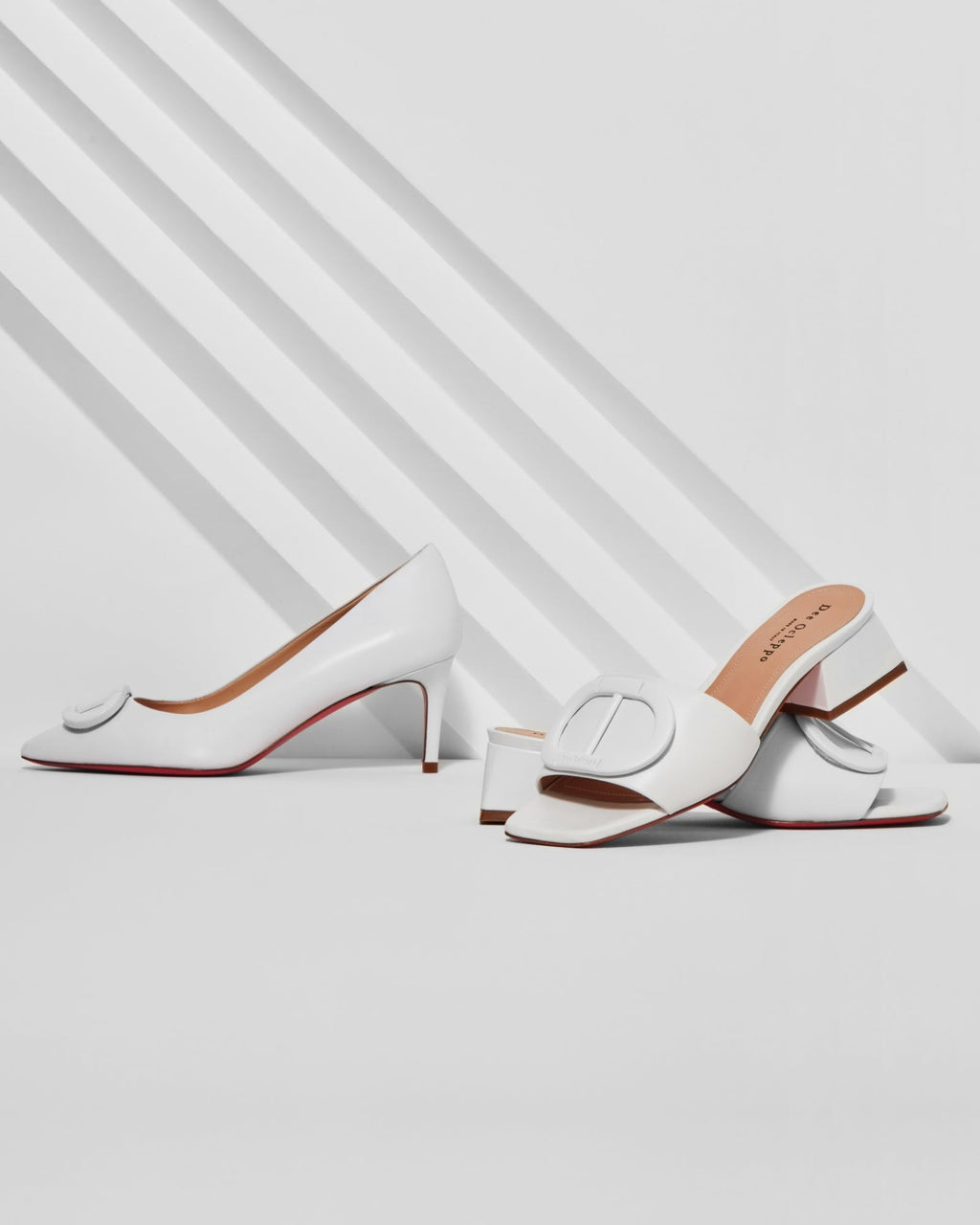 Dizzy Logo Mule - Bianco