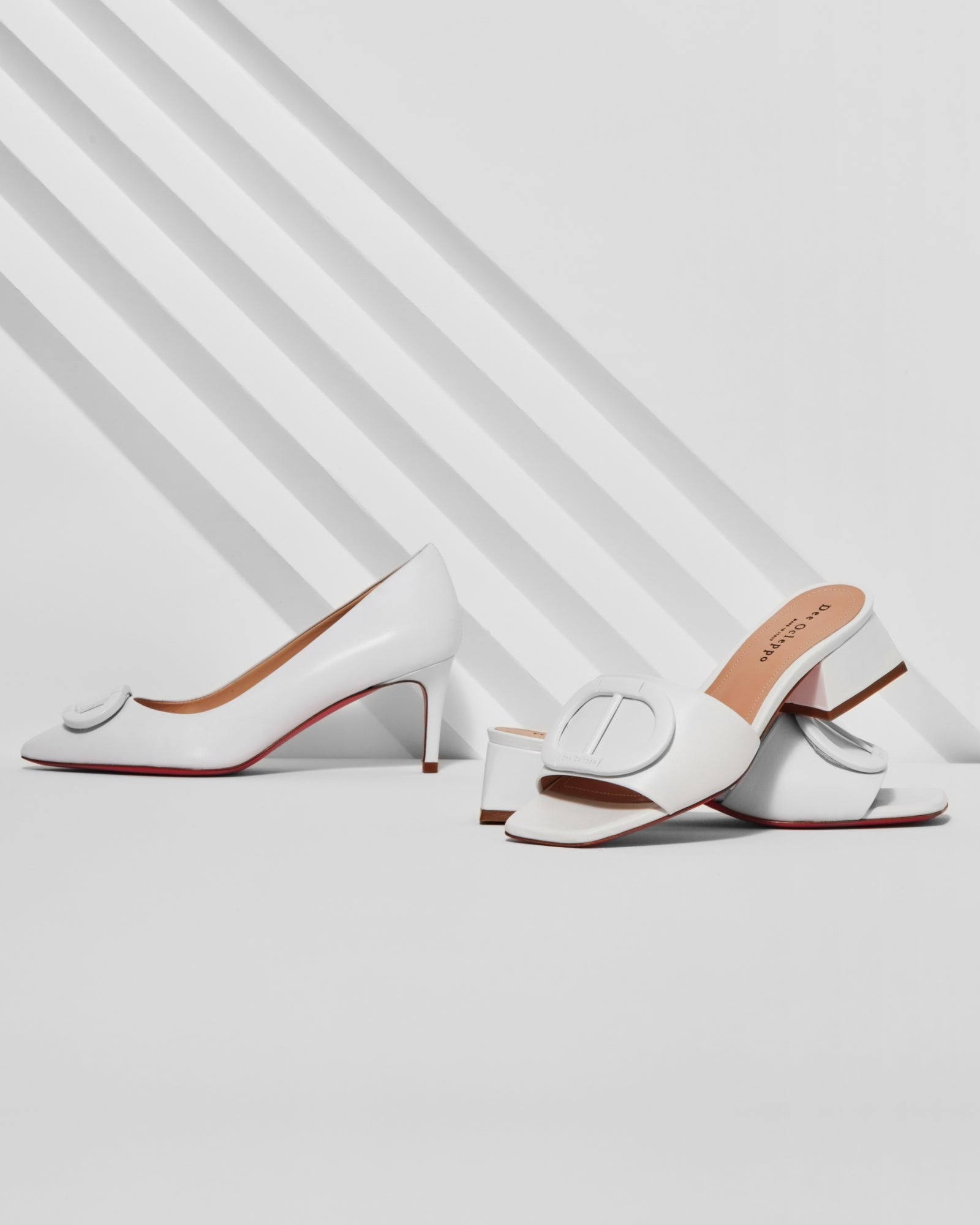 Dizzy Logo Mule - Bianco