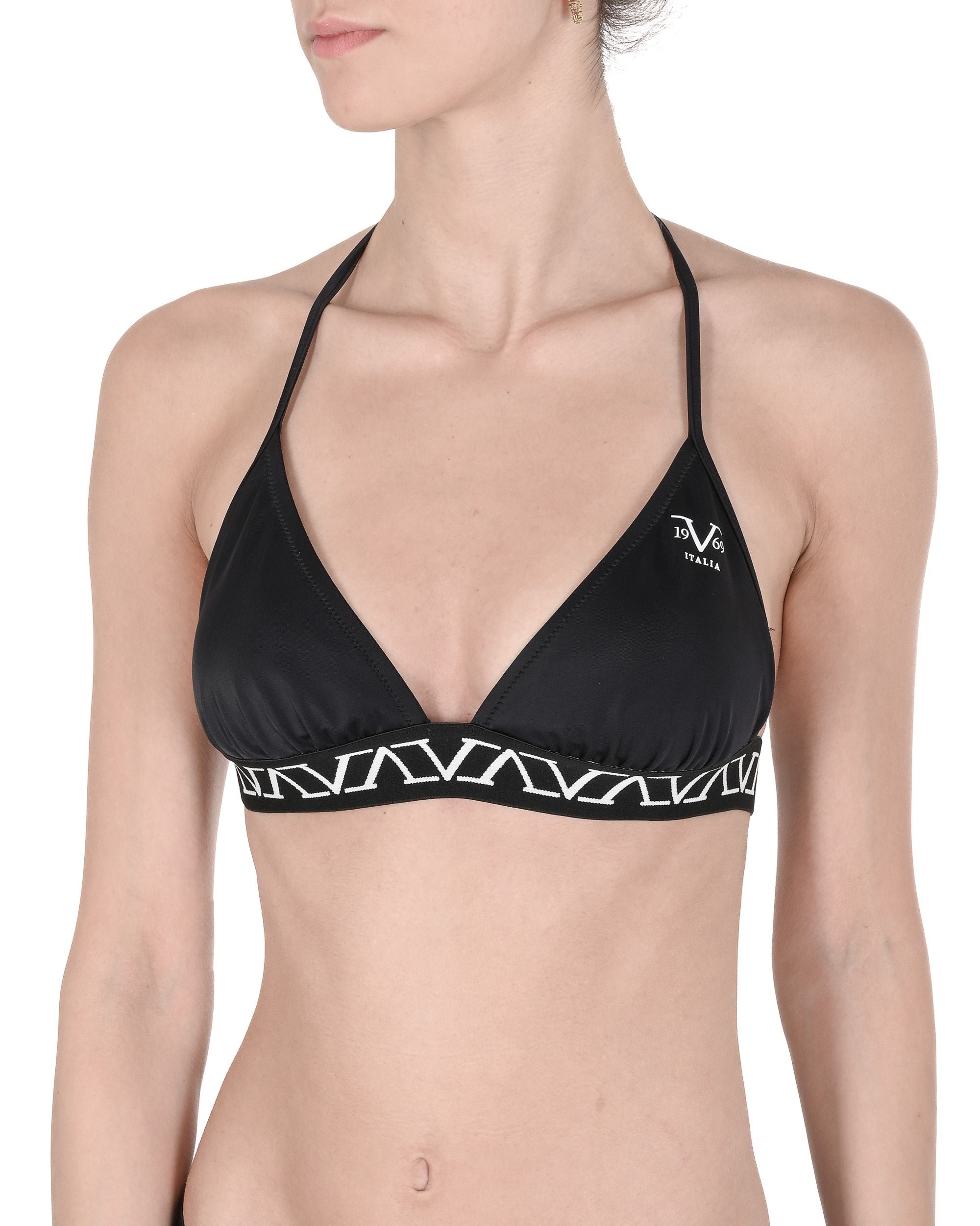 19V69 Italia Costume da bagno da donna con elastico in vita VSC1WTP05 NERO