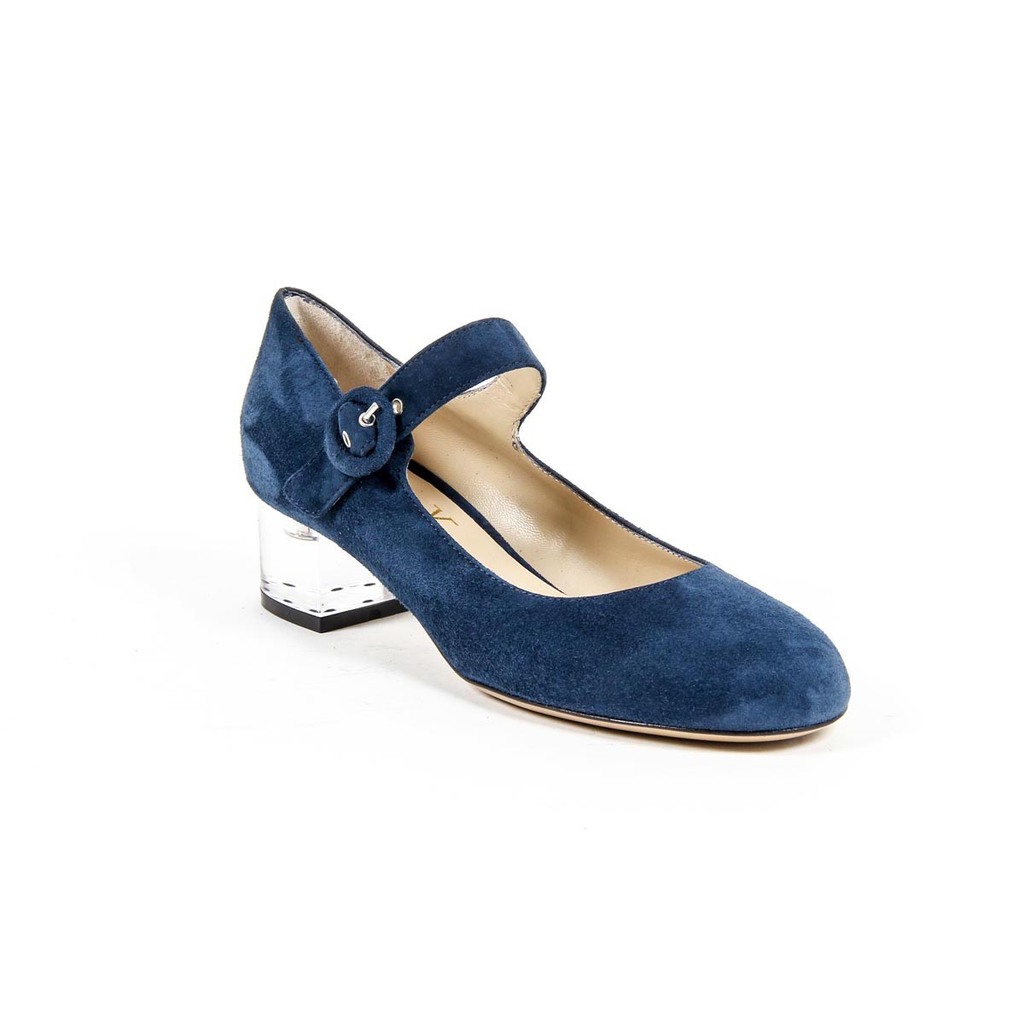 V 1969 Italia Womens Mary Jane Pump 312132 CAMOSCIO BLEU