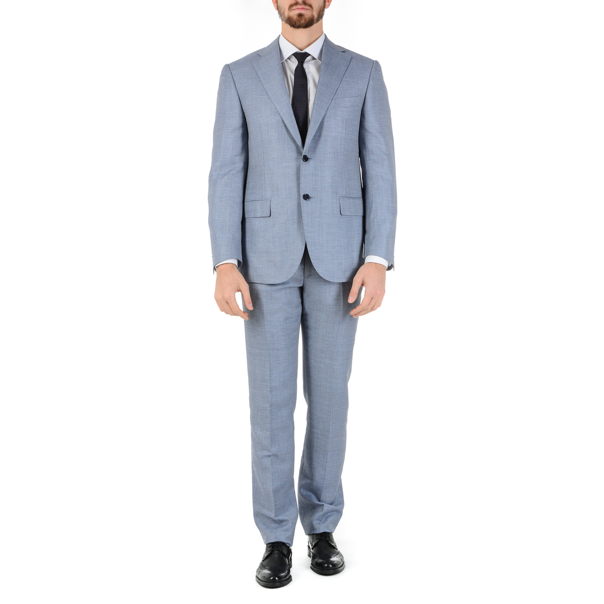 Abito uomo Corneliani maniche lunghe azzurro