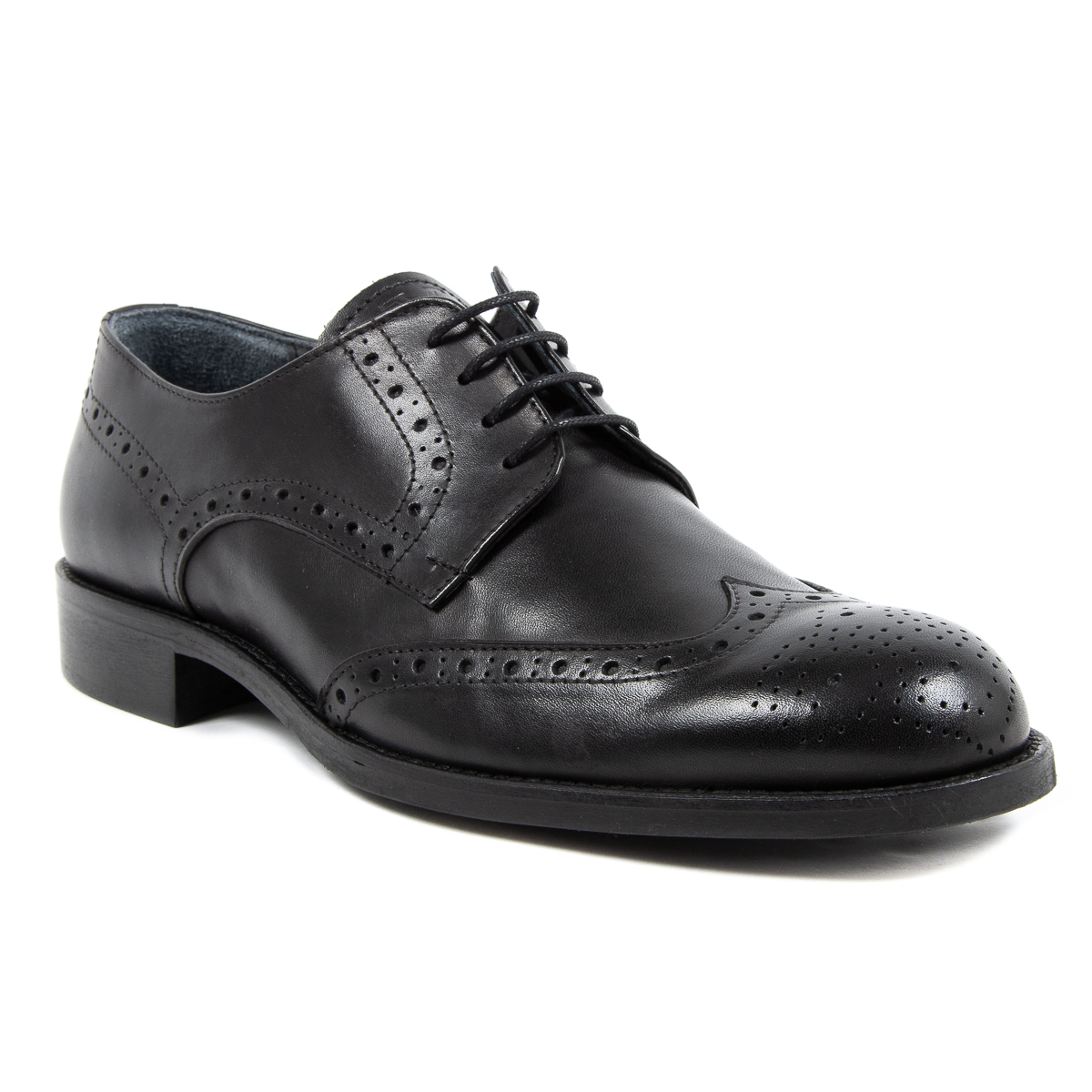 V 1969 Italia Scarpa Brogue da Uomo Nera VERNON