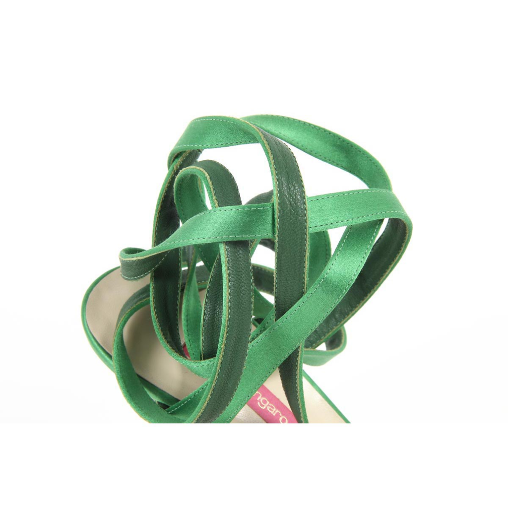Sandalo Donna Emanuel Ungaro SS09 IG2 VERDE SATINATO