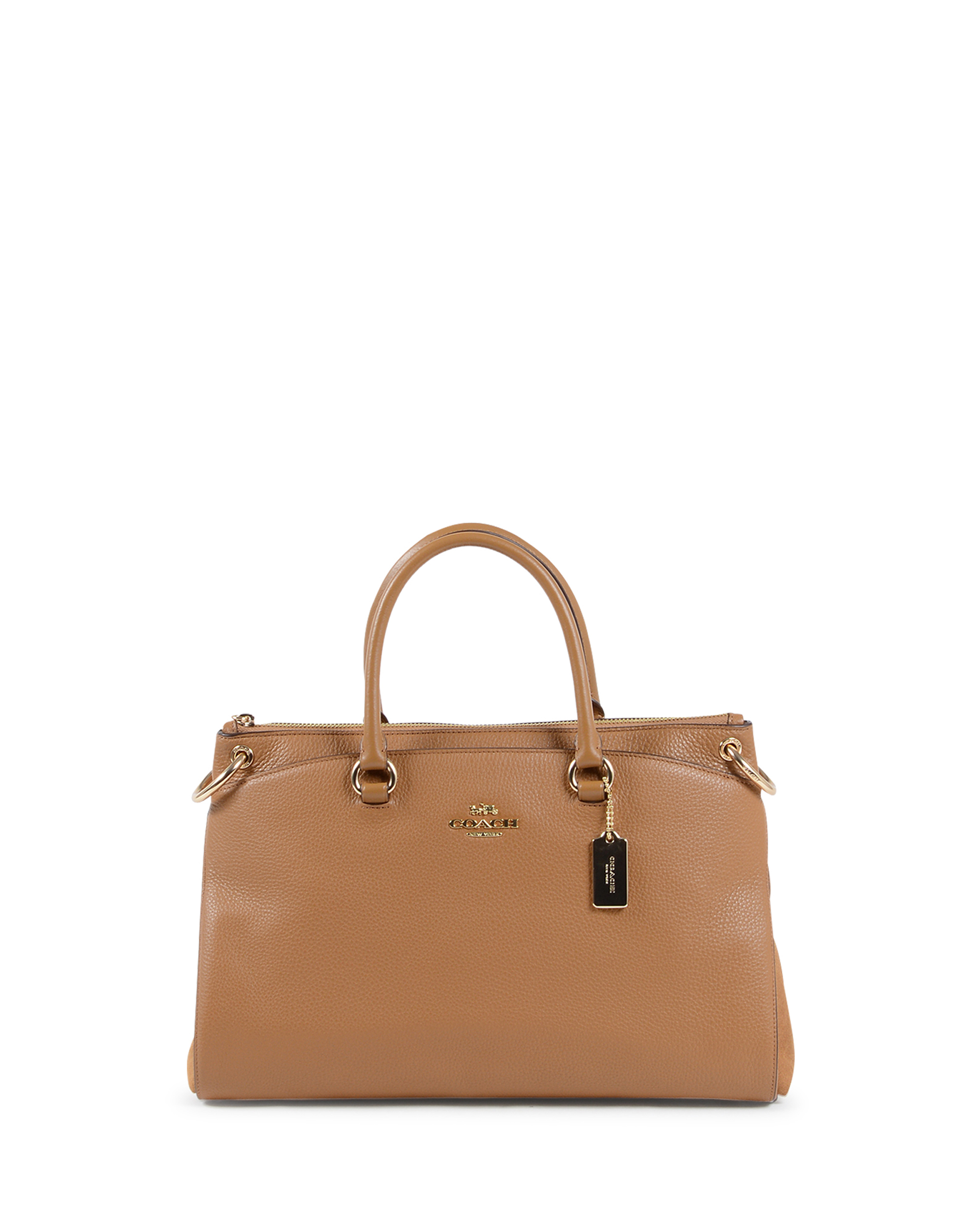 Borsa a mano da donna Coach Tan F76640 SADDLE