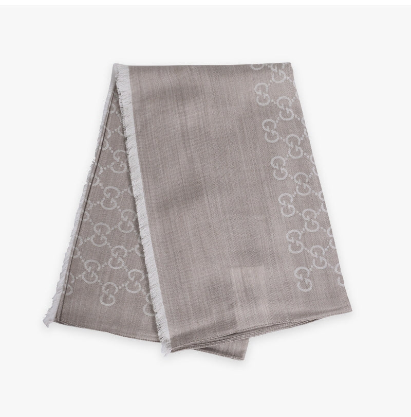 Gucci sciarpa uomo 70x200 beige