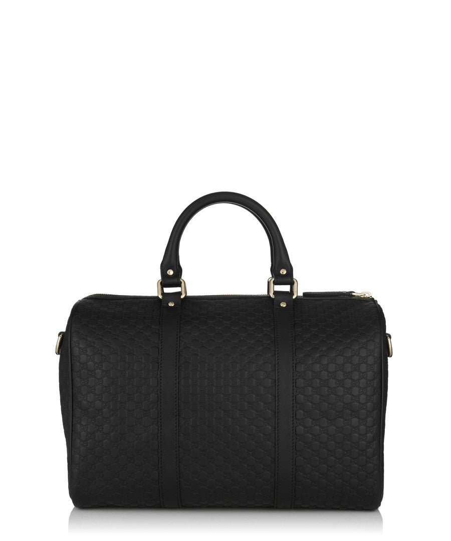 Borsa bauletto Gucci Guccissima in pelle nera