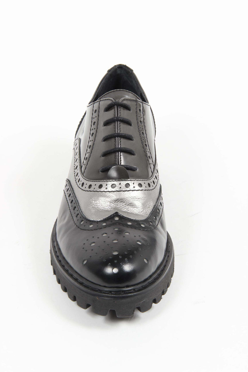 V 1969 Italia Womens Oxford Shoe 5135 ABRASIVATO NERO