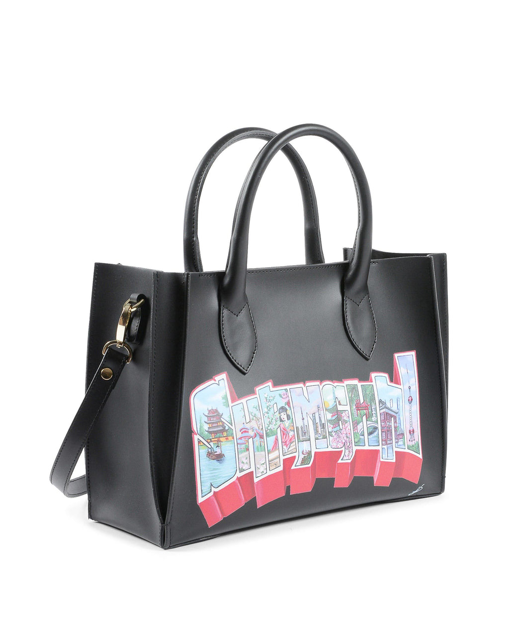 Borsa Shanghai Tote Media - Nera