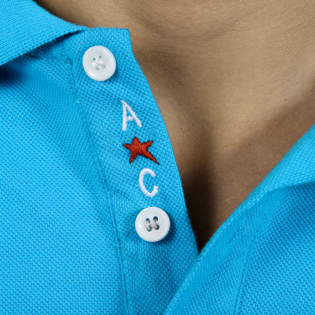 Andrew Charles Polo da uomo a maniche corte azzurro SEFU