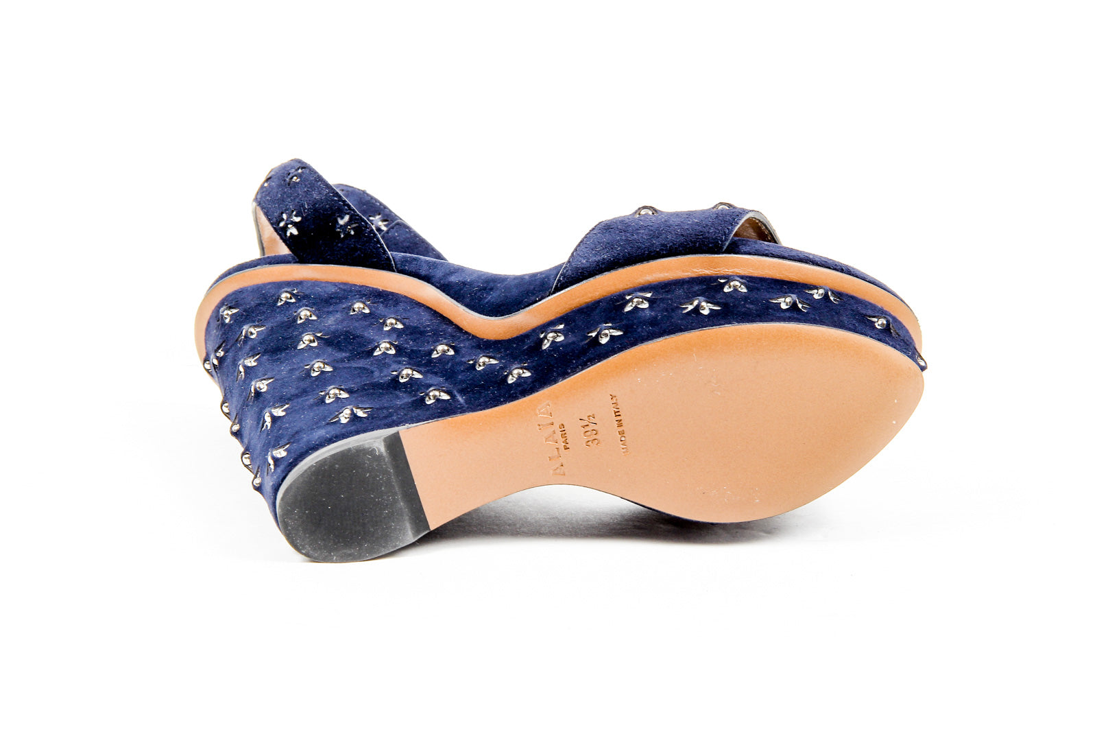 Sandali con zeppa e cinturino alla caviglia da donna Alaia 6E3X842CC06 C551