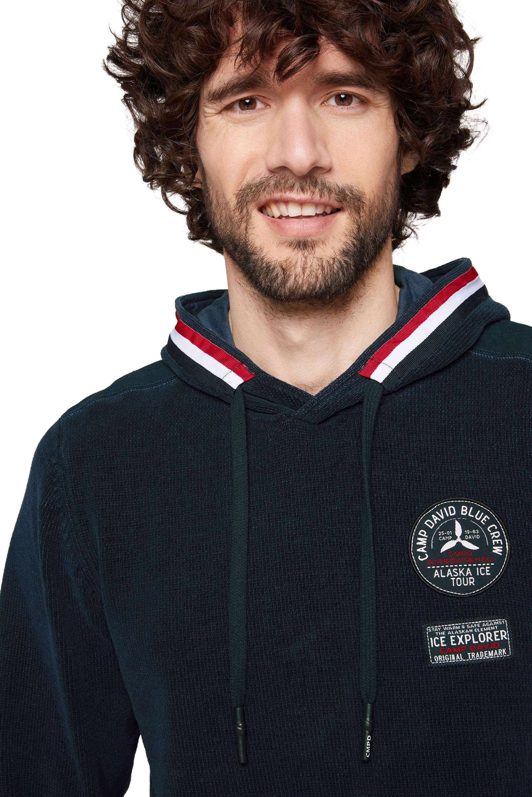 Maglione da uomo Camp David con cappuccio