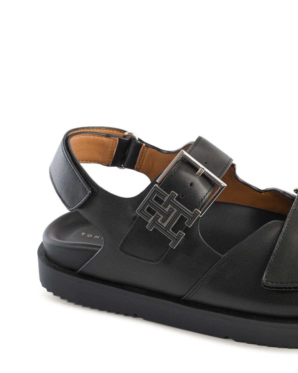 Sandalo da donna Tommy Hilfiger nero FW0FW07736BDS
